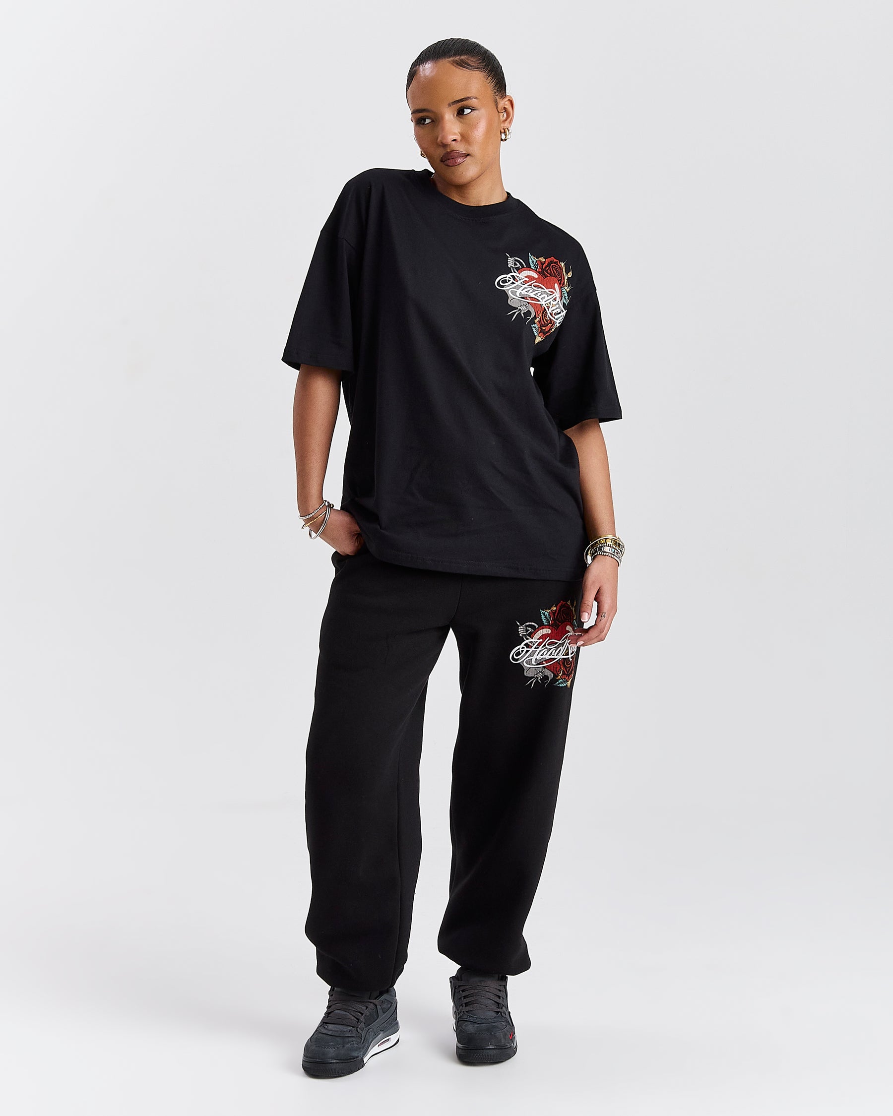 Vox Oversized T-Shirt - Black/Red