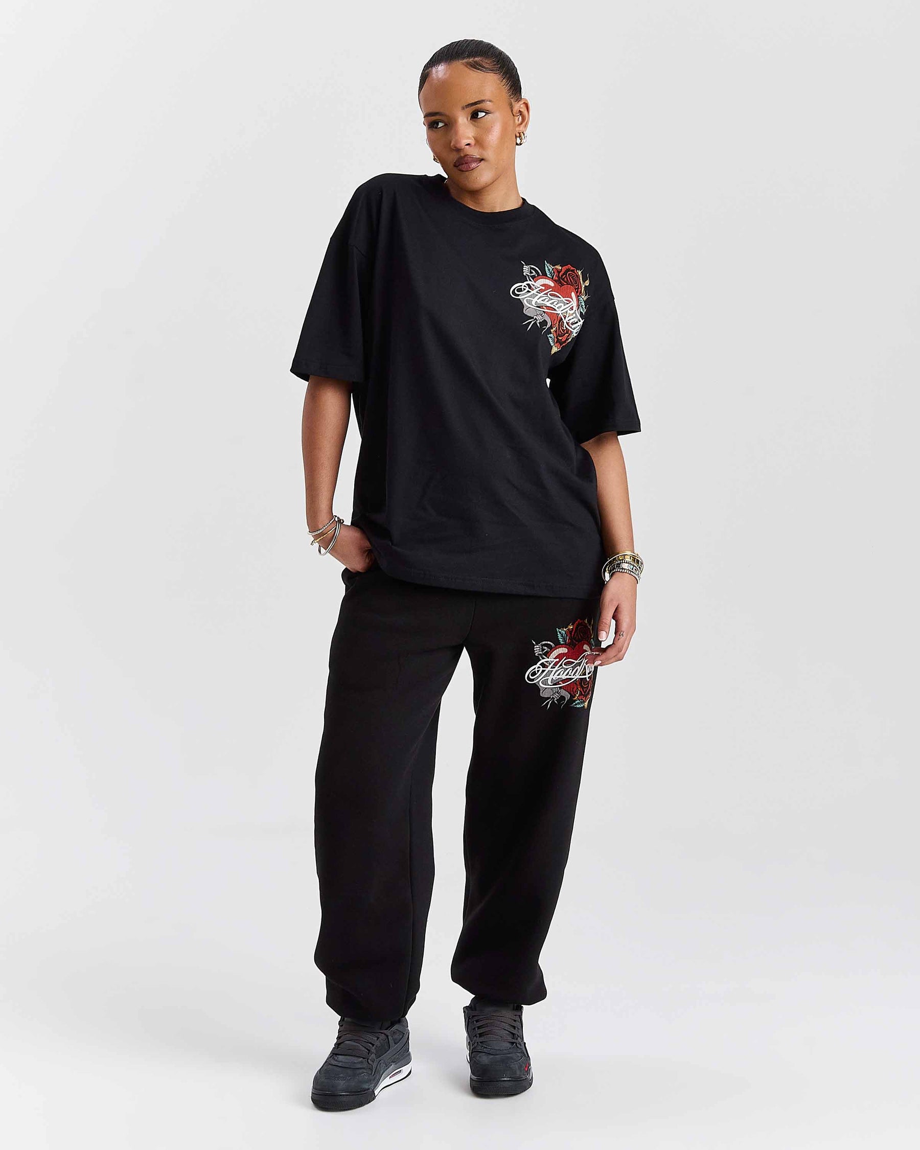 Vox Oversized T-Shirt - Black/Red