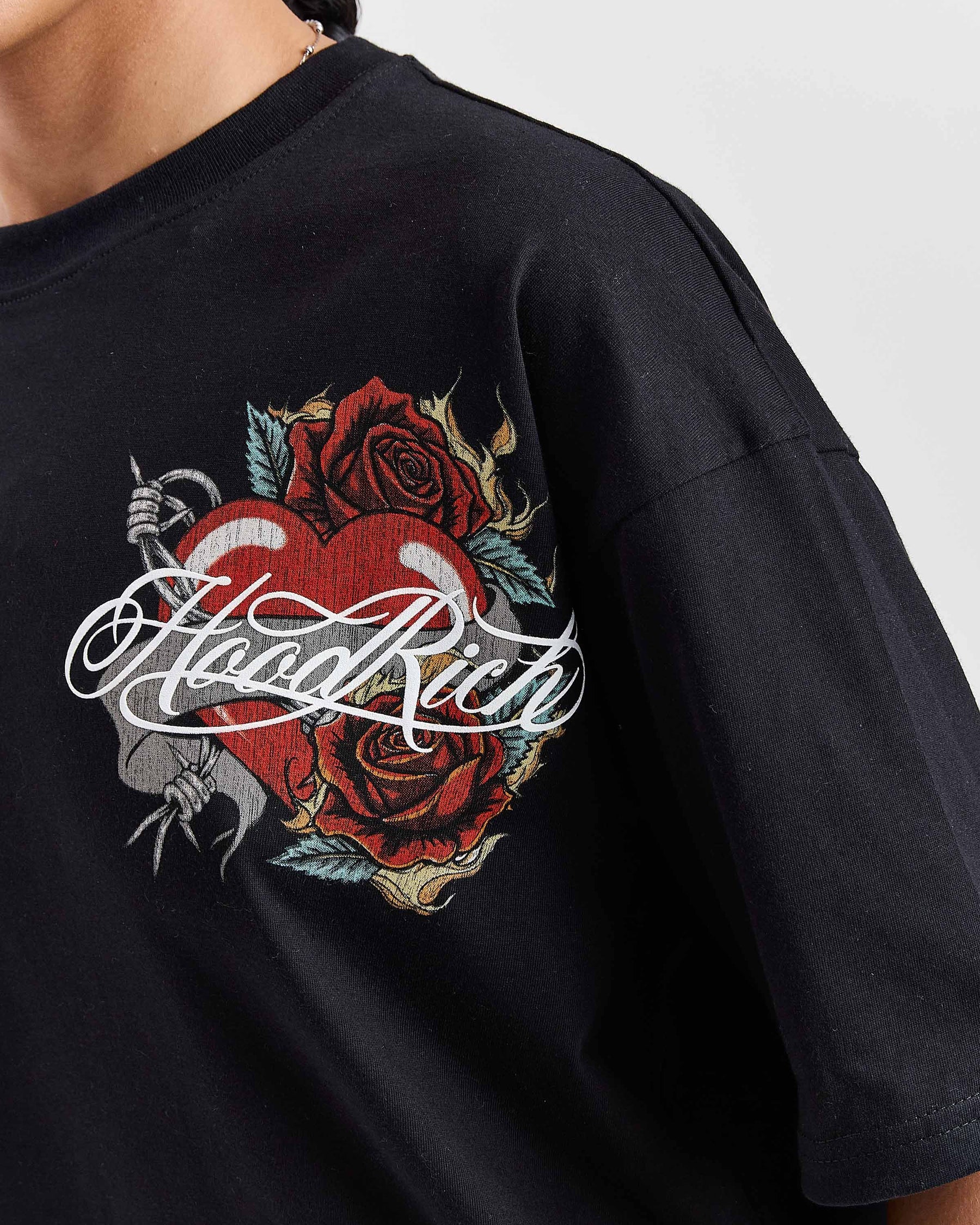 Vox Oversized T-Shirt - Black/Red