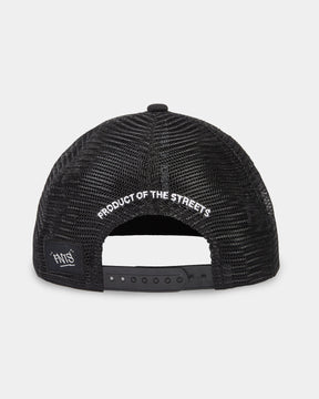 Tag Snapback Trucker Cap - Black/Red/Orange