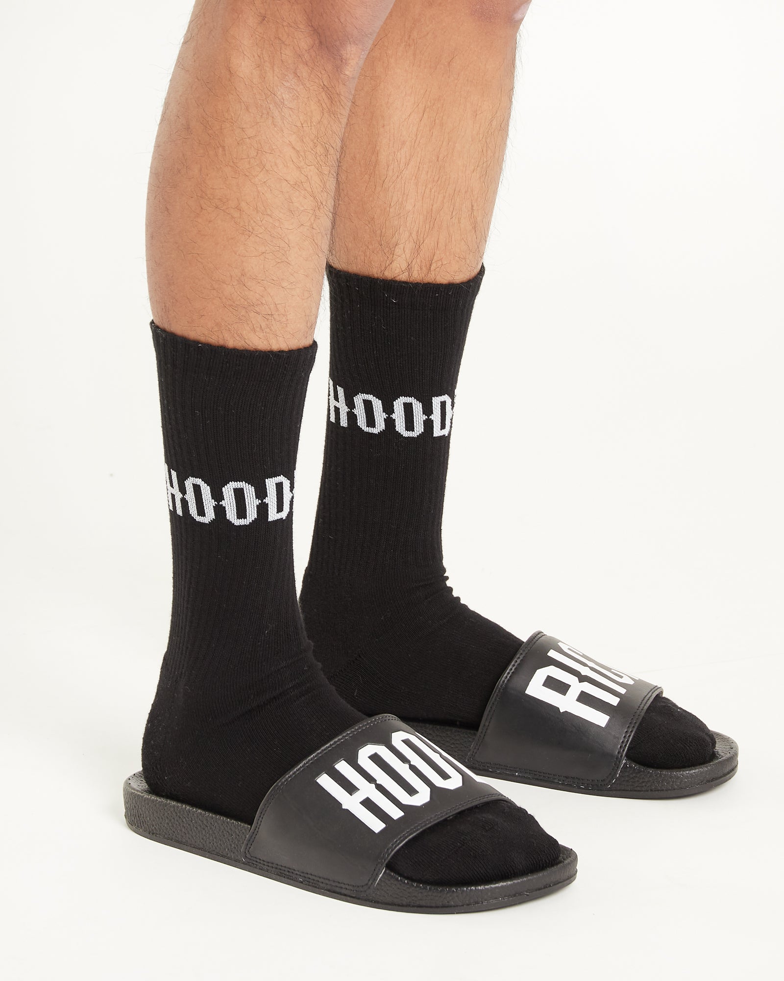 OG Core 3 Pack Crew Socks - Black/White