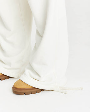 Corrode Oversized Wide Leg Joggers - Cream