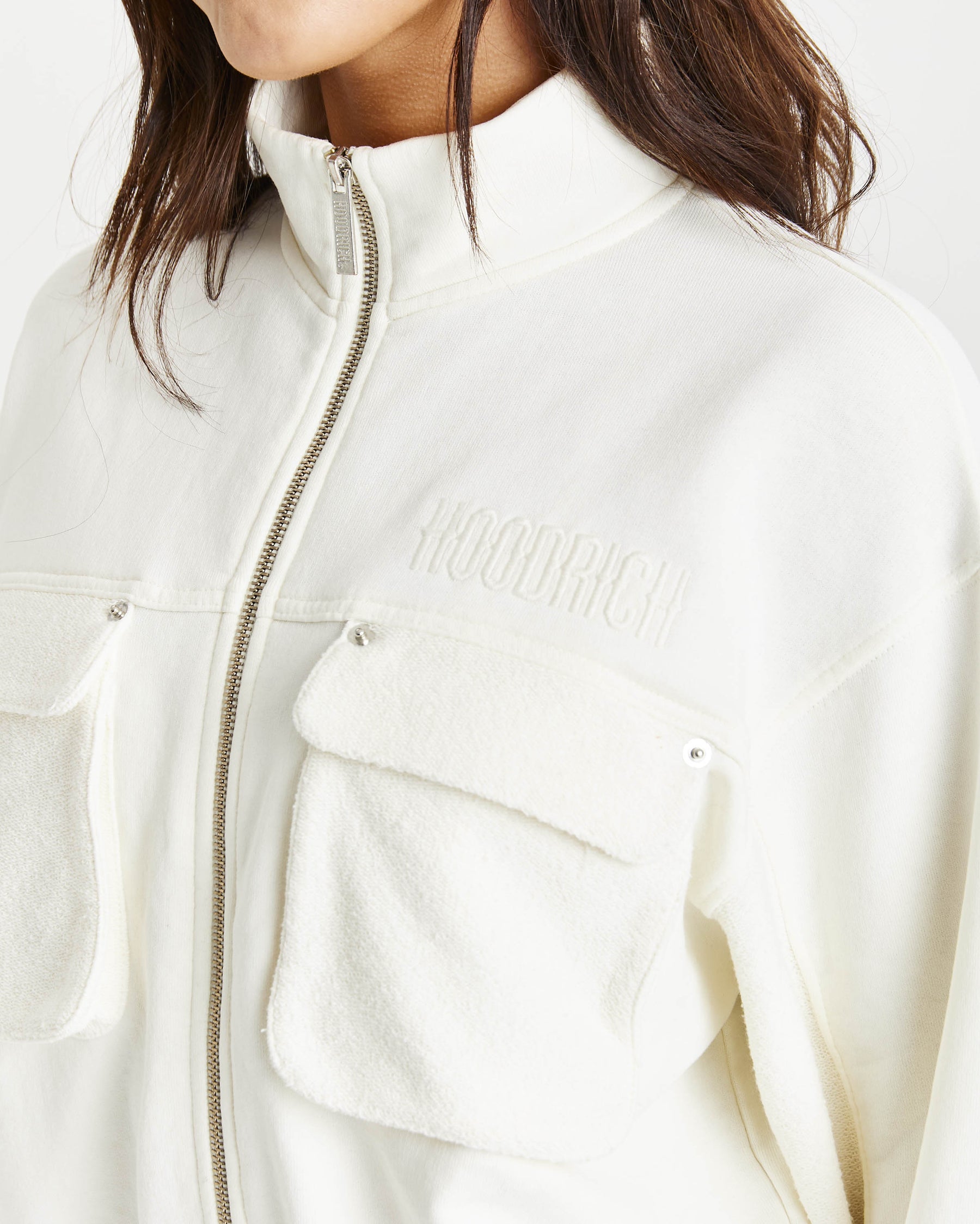 Corrode Jersey Bomber Jacket - Cream