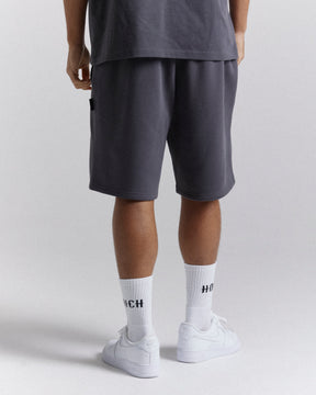 Crown Oversized Shorts - Grey/White/Black