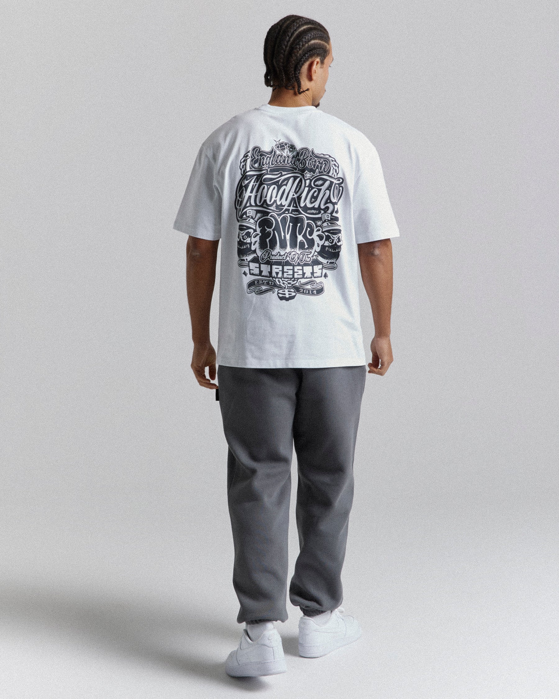 Legacy Oversized T-Shirt  - White/Grey