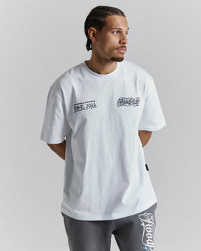 Legacy Oversized T-Shirt  - White/Grey