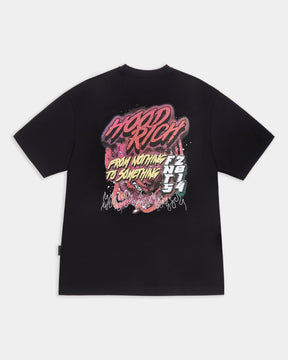 Constellation Oversized T-Shirt - Black/Pink