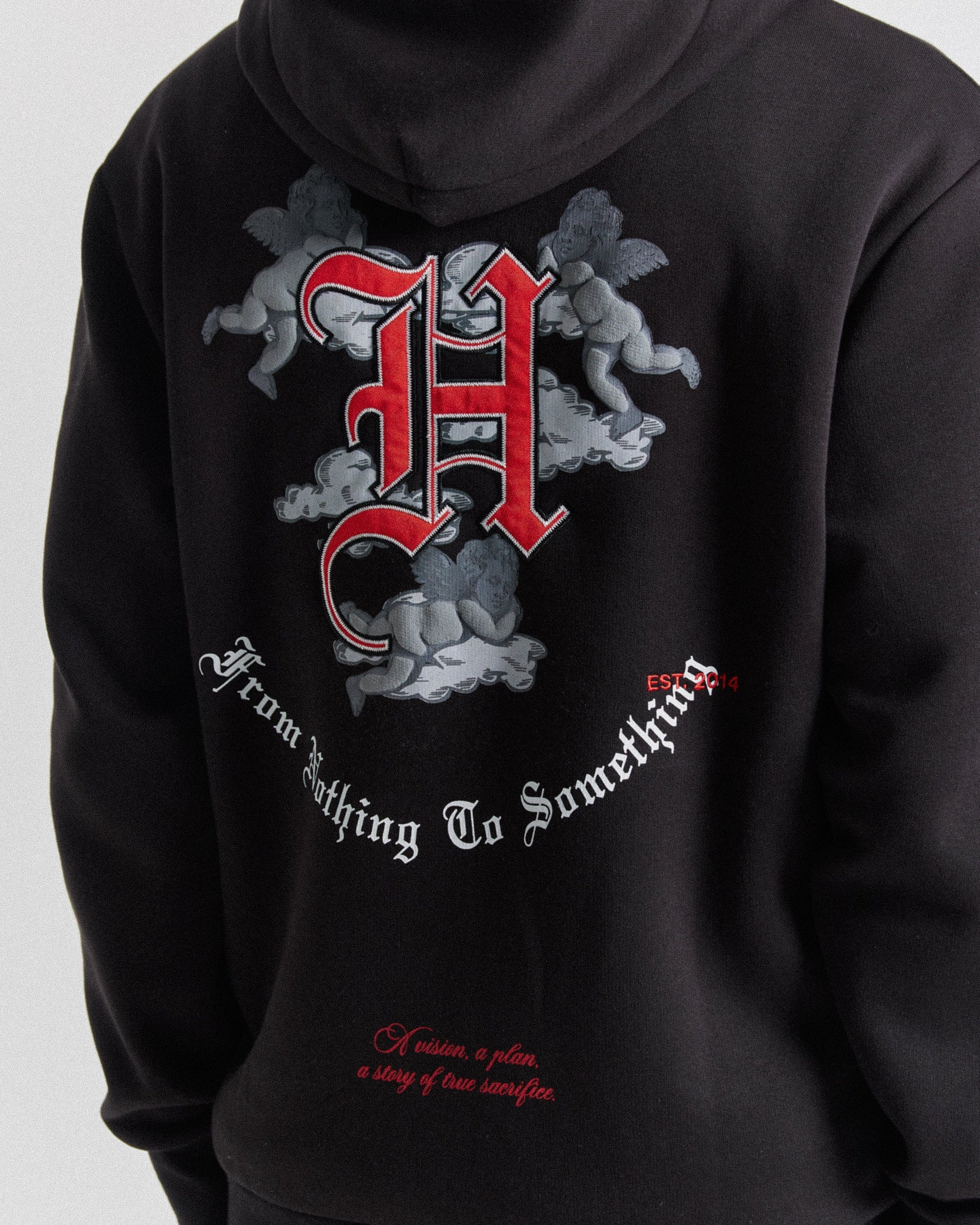 Empire Hoodie - Black/White/ Red