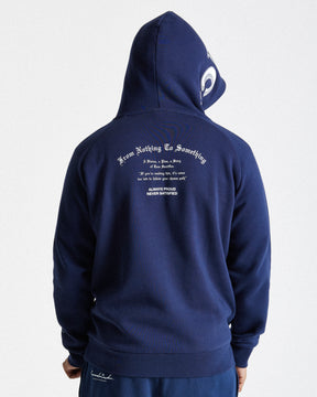 Stature Hoodie - Navy/White