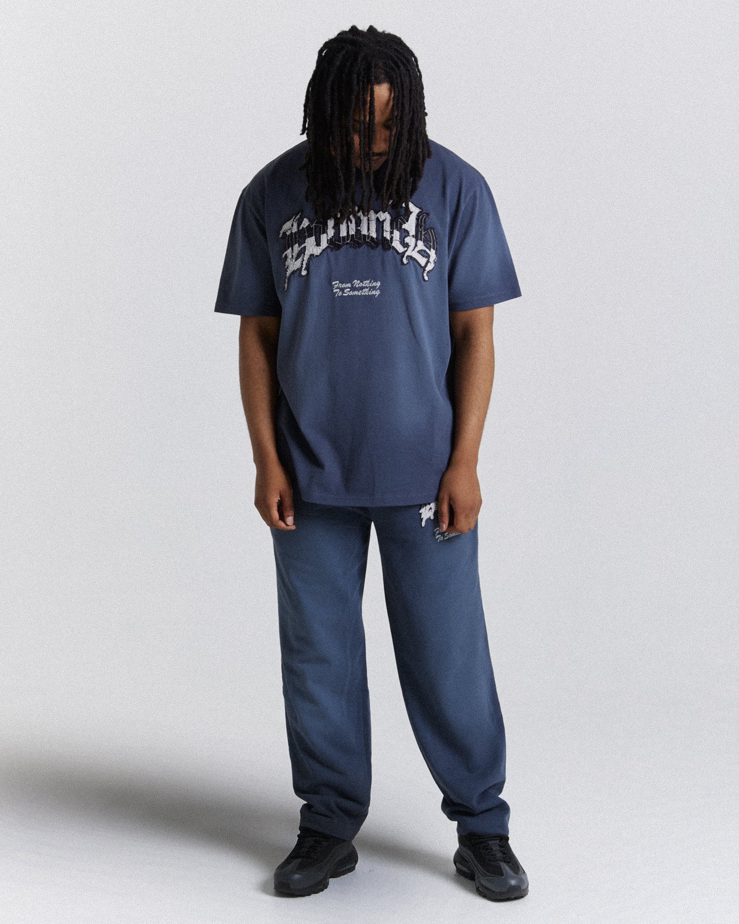 Ash Oversized T-Shirt - Blue/Grey