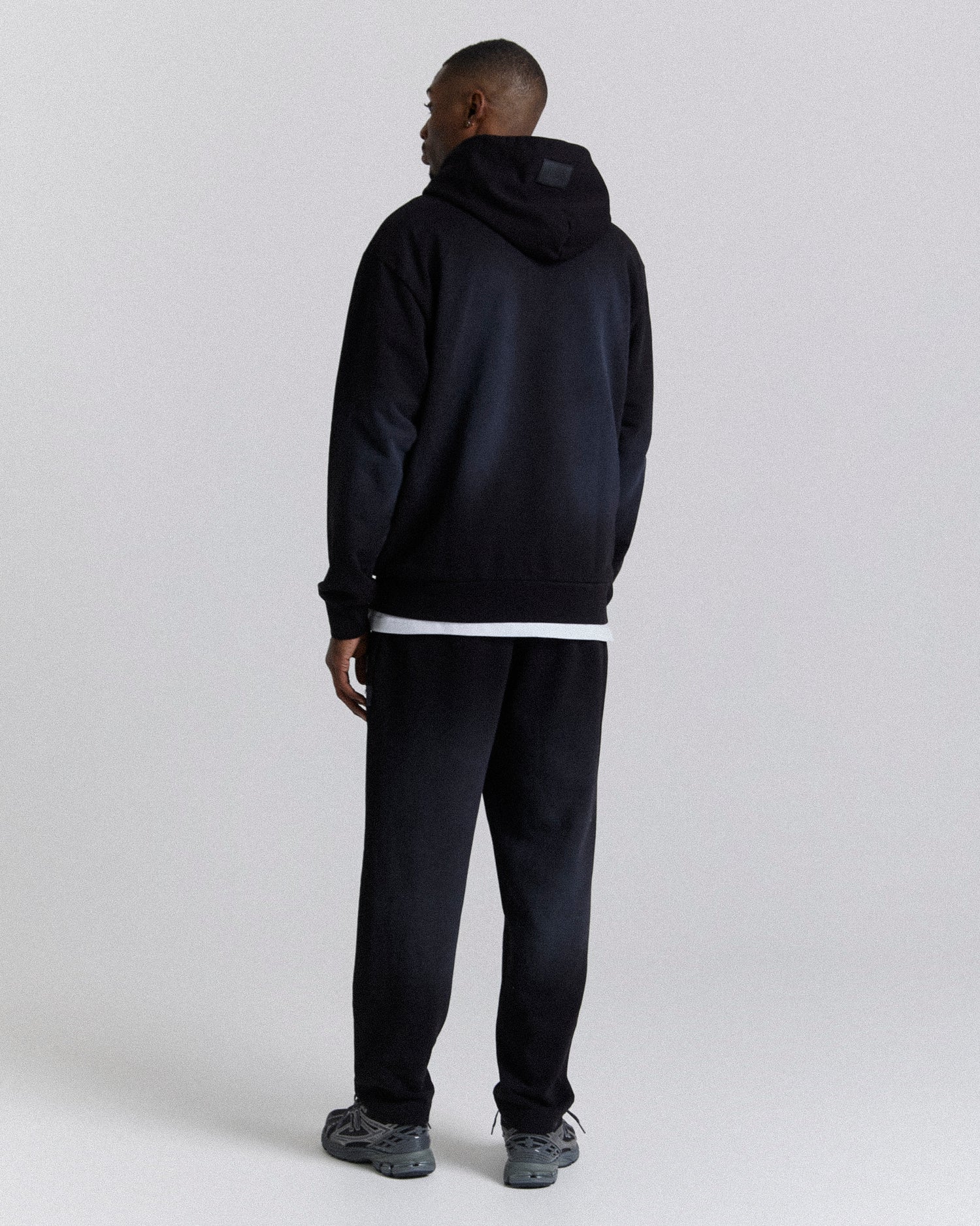 Ash Oversized Joggers - Black/Grey