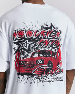 Racing Oversized T-Shirt - White/Black/Red