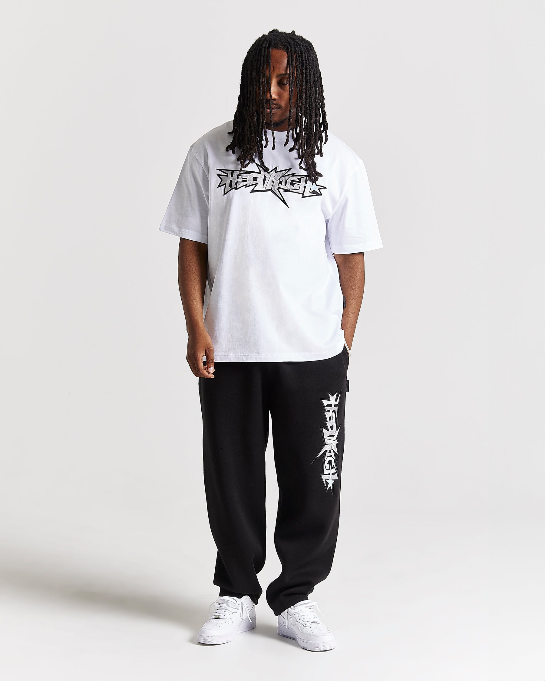 Triluxe Oversized T-Shirt - White/Black