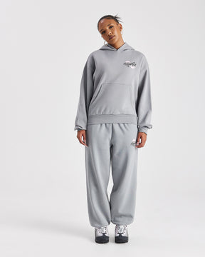 Vision Mid Length Hoodie - Grey/Pink/Black