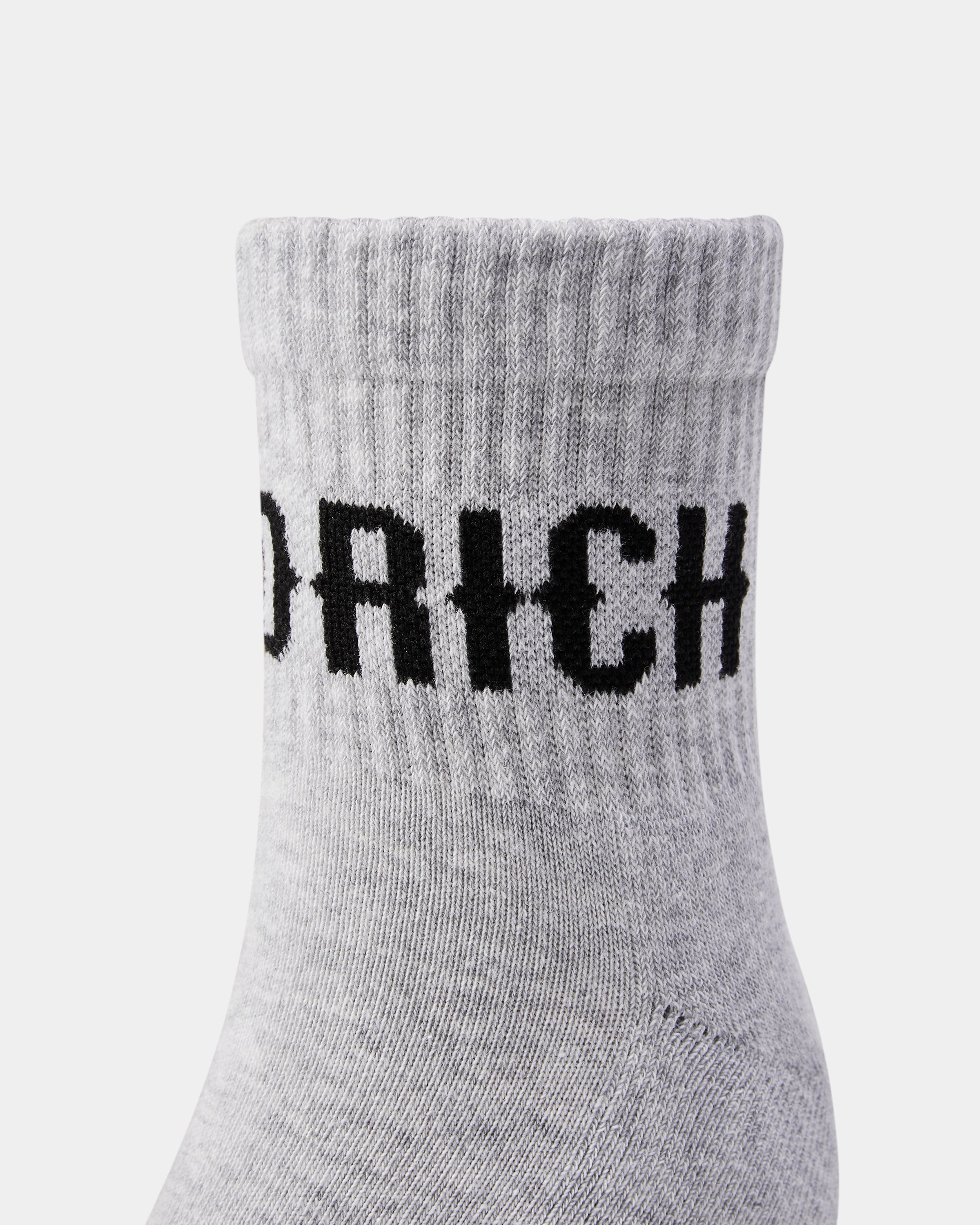 Core 3 Pack Quarter Socks - Black/White/Grey