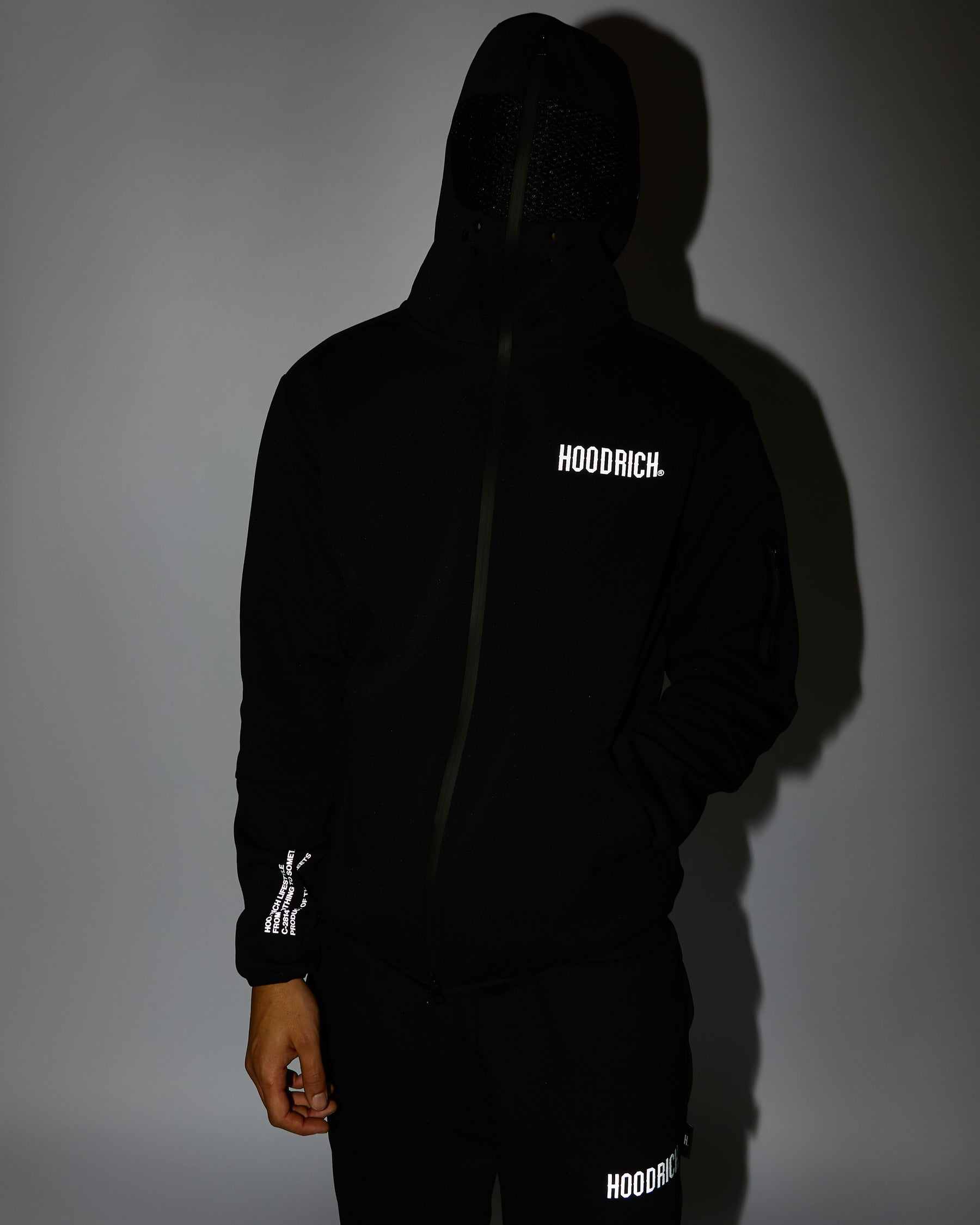 Virtue Full Zip Hoodie - Black/Reflective