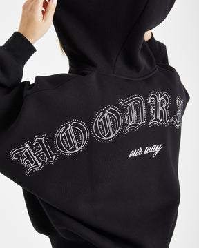 Dawn Full Zip Hoodie - Black