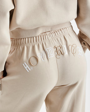 Calor Wide Leg Joggers - Beige