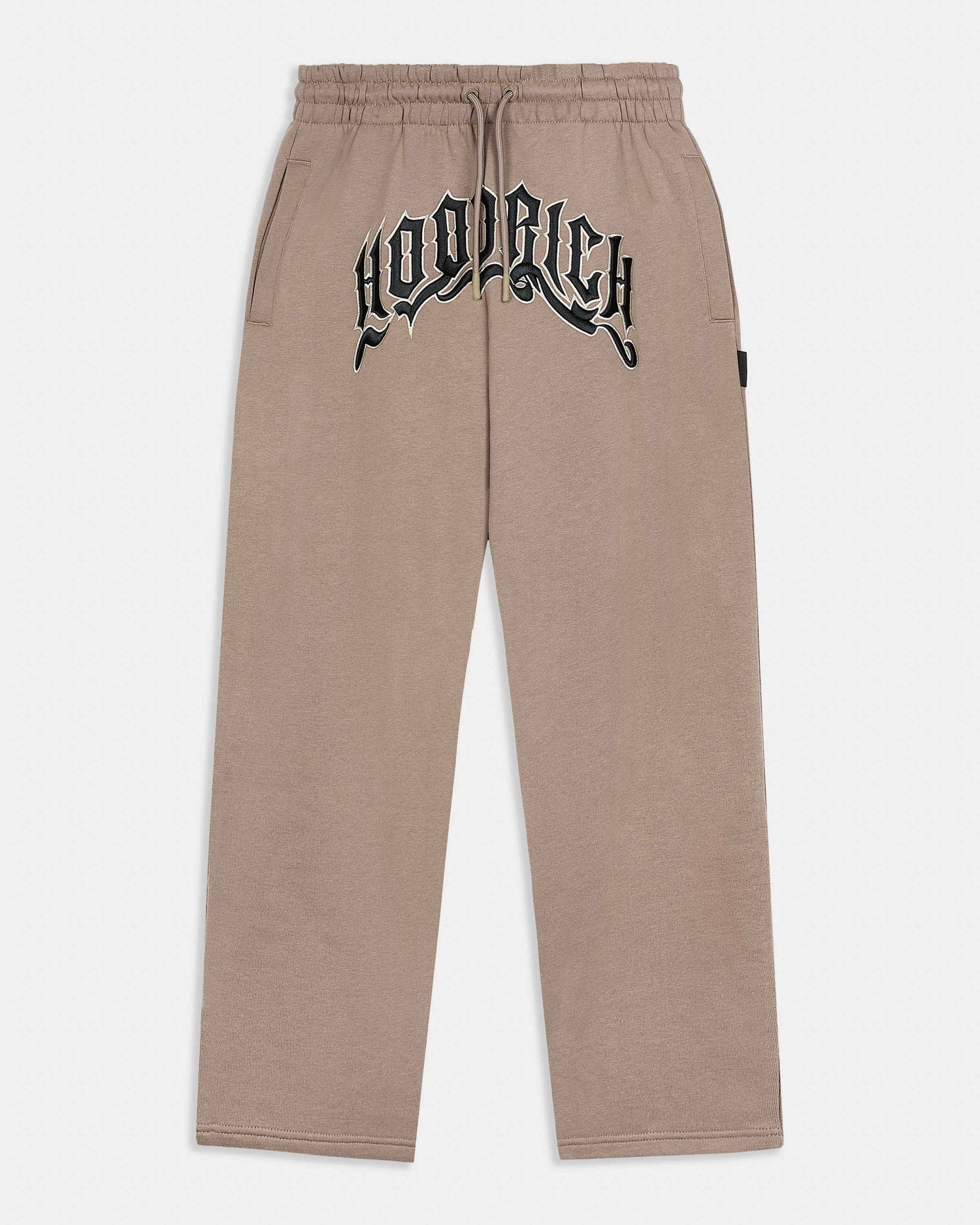 Ritual Oversized Open Hem Jogger - Brown/White/Black