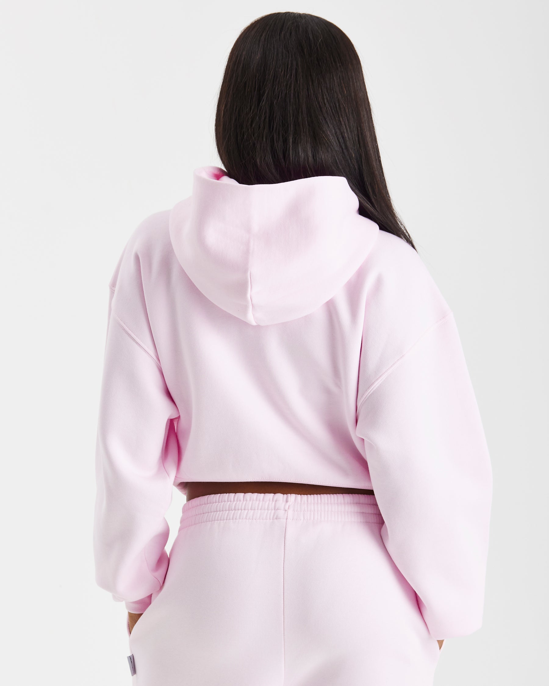 Lead Boxy Hoodie - Pink/White