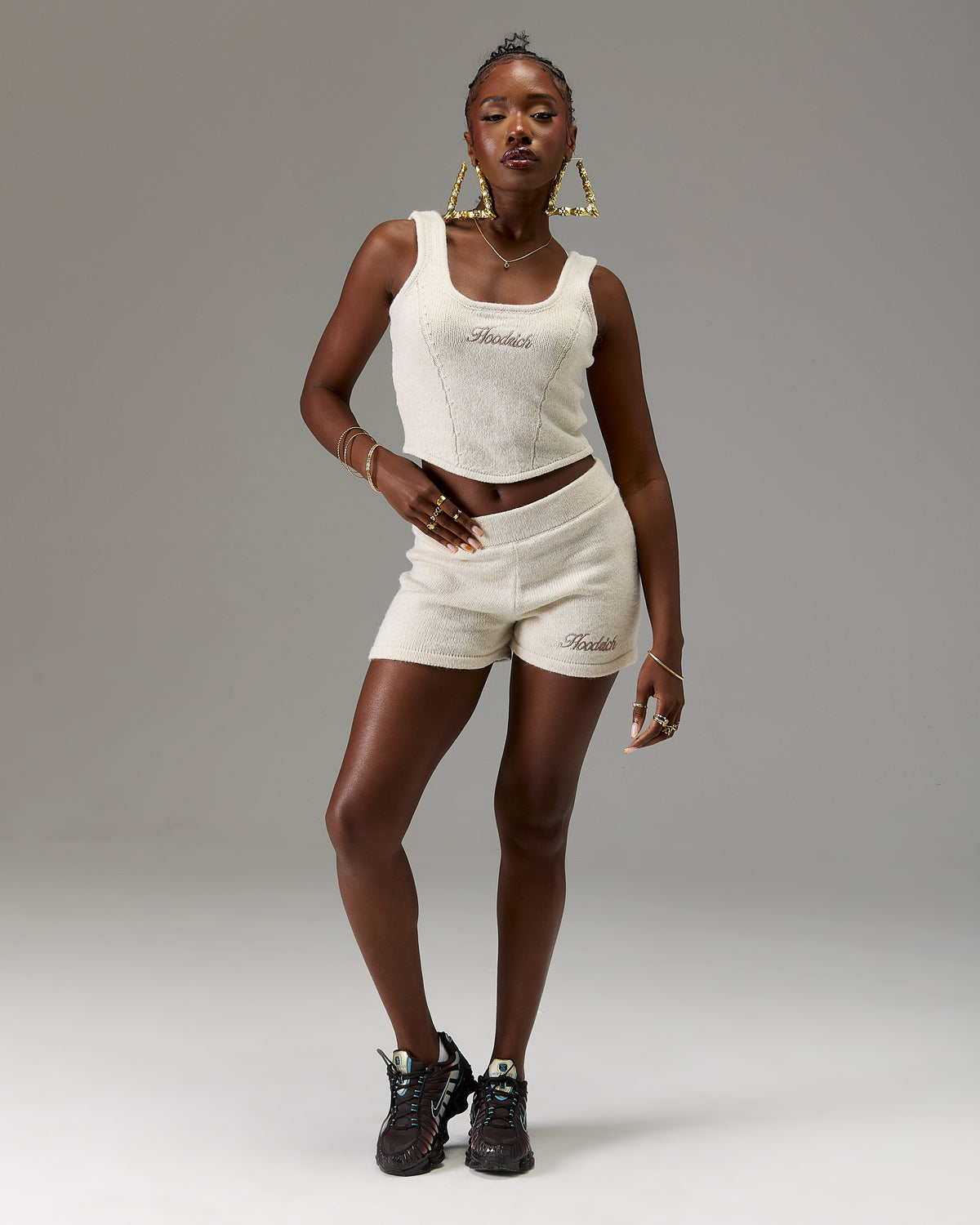 The Winner's Circle Knitted Shorts - Marl