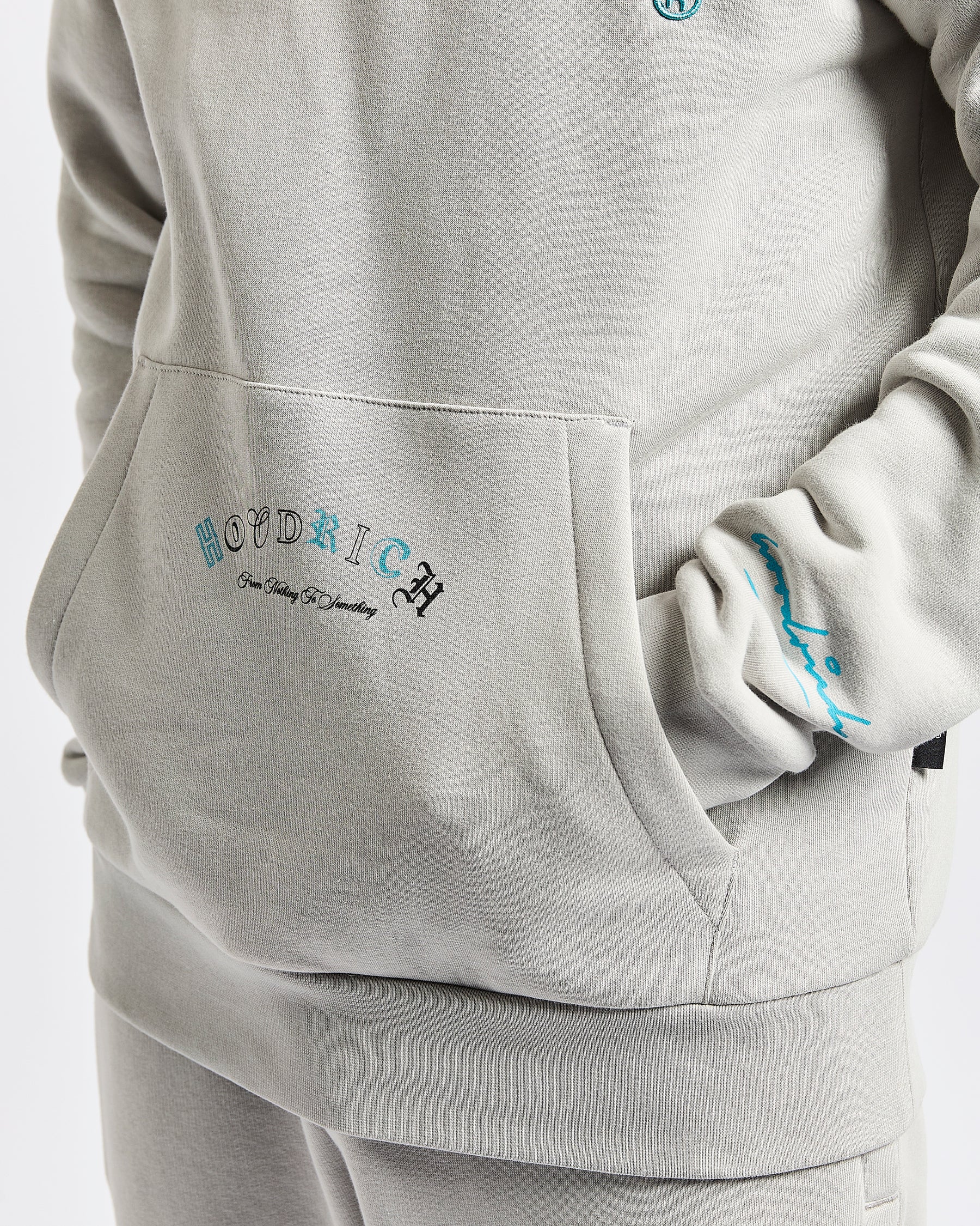 Heat Hoodie - Light Grey/Black/Blue