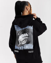 Flex Oversized Hoodie - Black/White