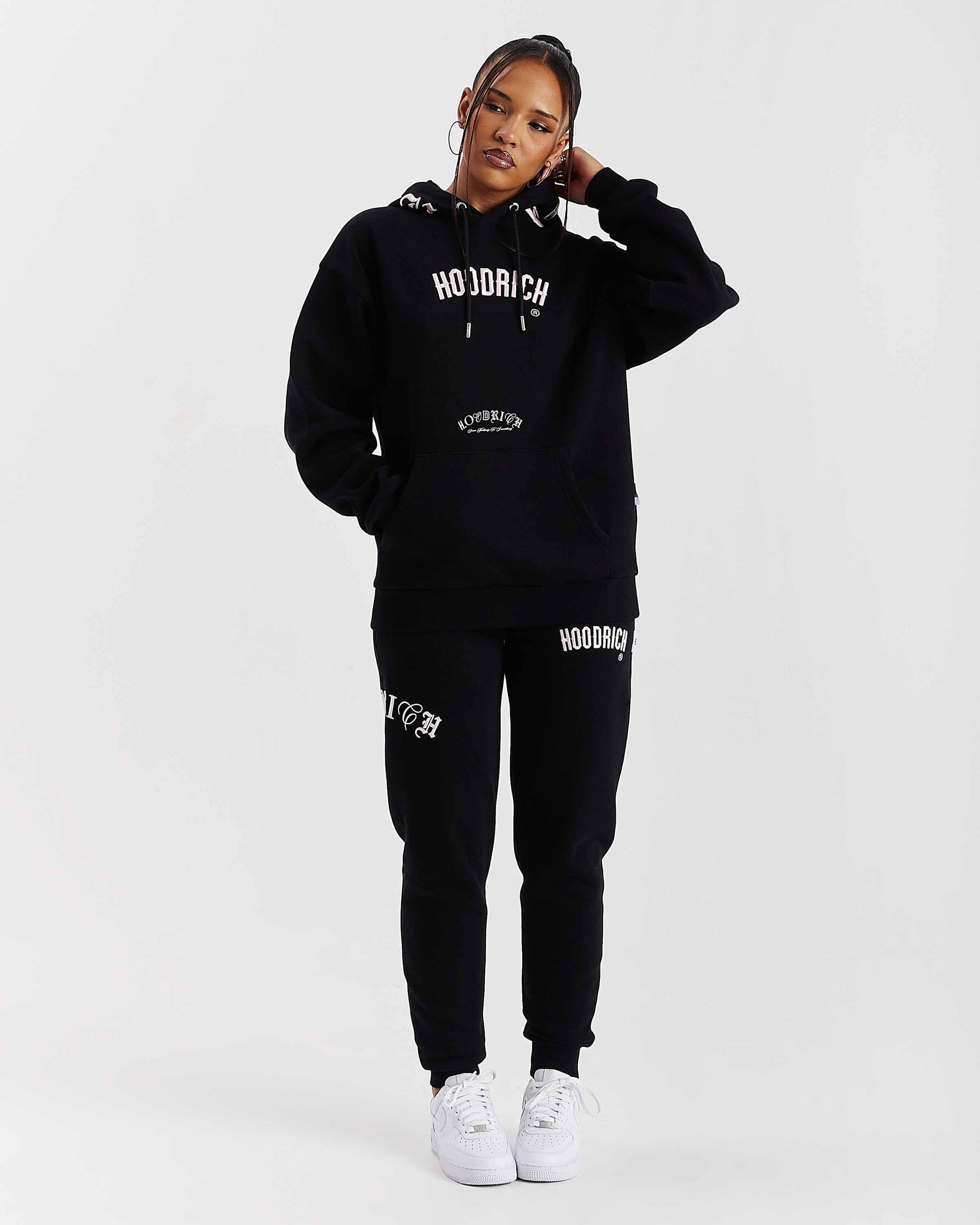 Calor Slim Joggers - Black/Pink/Silver