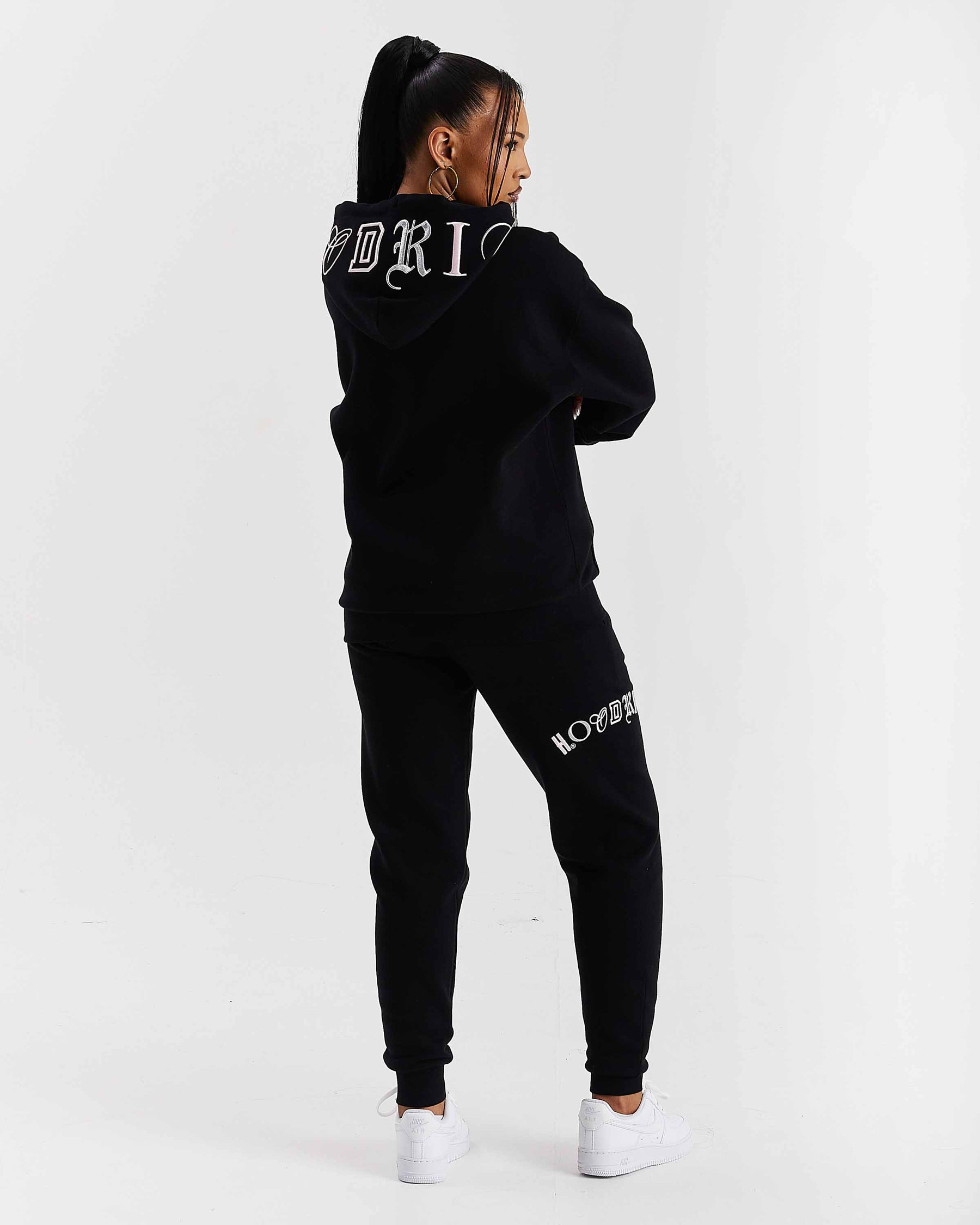 Calor Slim Joggers - Black/Pink/Silver