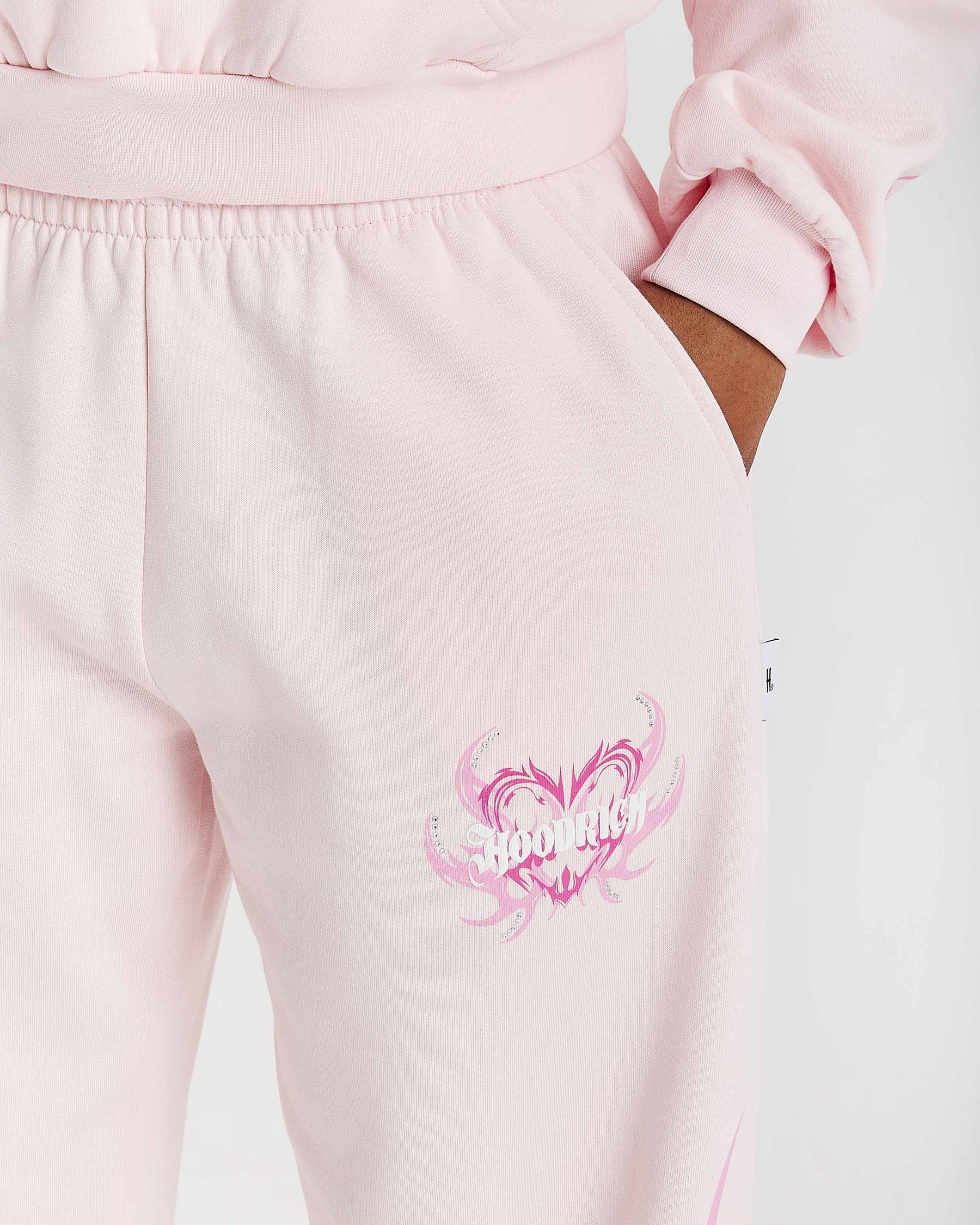 Flux Oversized Wide Leg Joggers - Pink