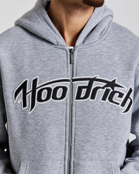 Galaxy Oversized Zip Hoodie - Grey/Black