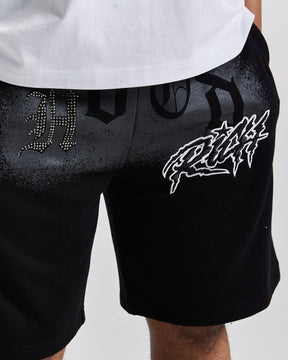Iron Oversized Shorts - Black/Grey/White