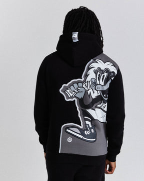 Menace Hoodie - Black/White/Grey