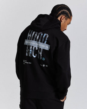 Territory Hoodie - Black/Camo/Blue