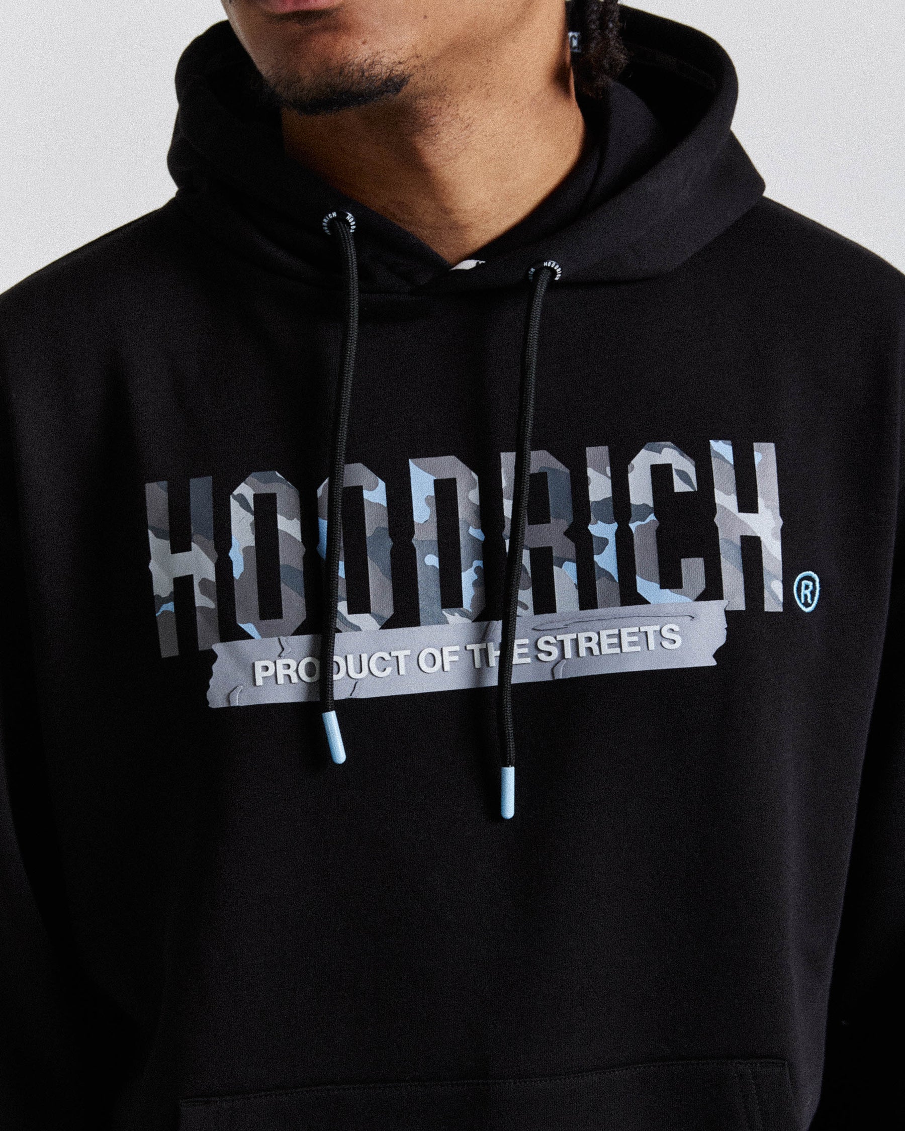 Territory Hoodie - Black/Camo/Blue