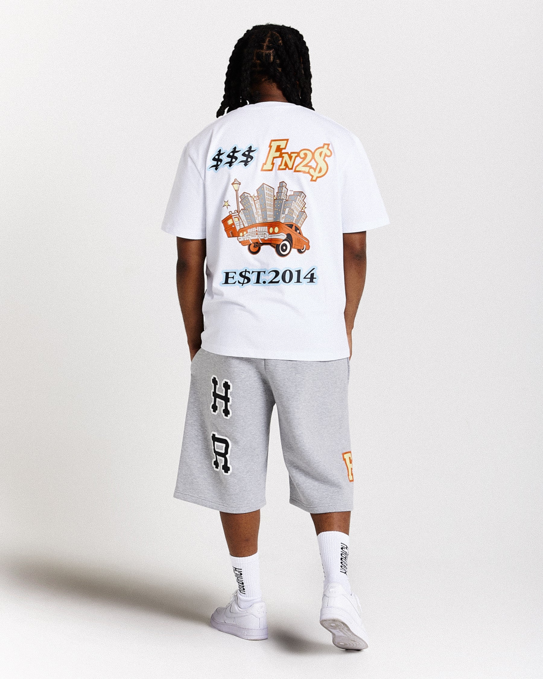 Loony Oversized T-Shirt - White/Black