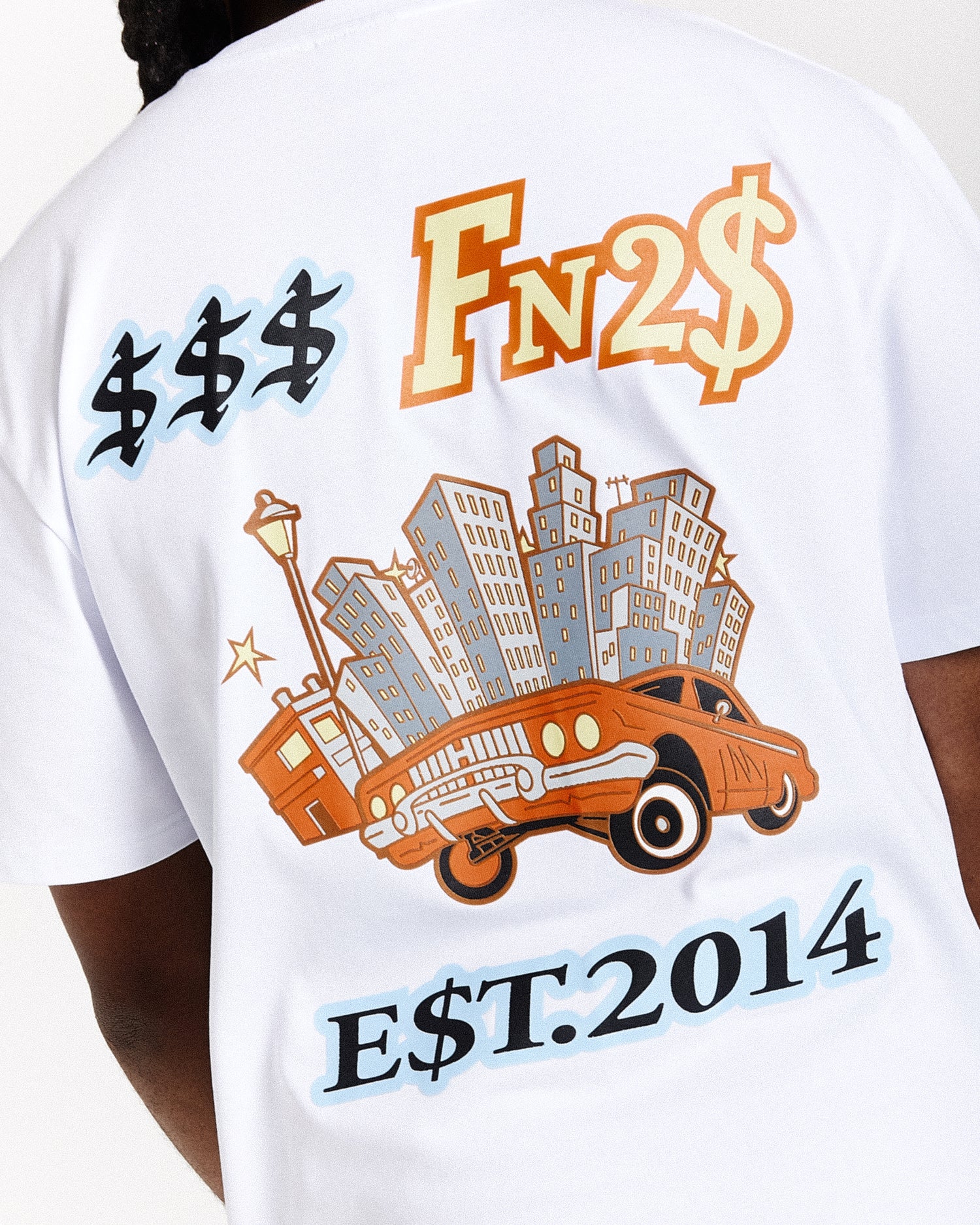 Loony Oversized T-Shirt - White/Black