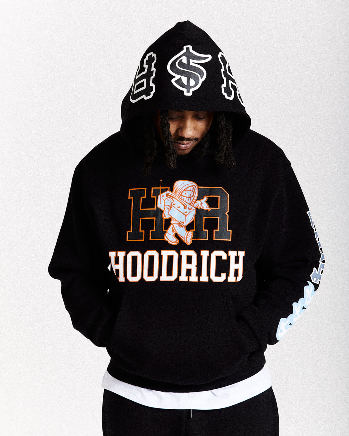 Loony Oversized Hoodie - Black/White
