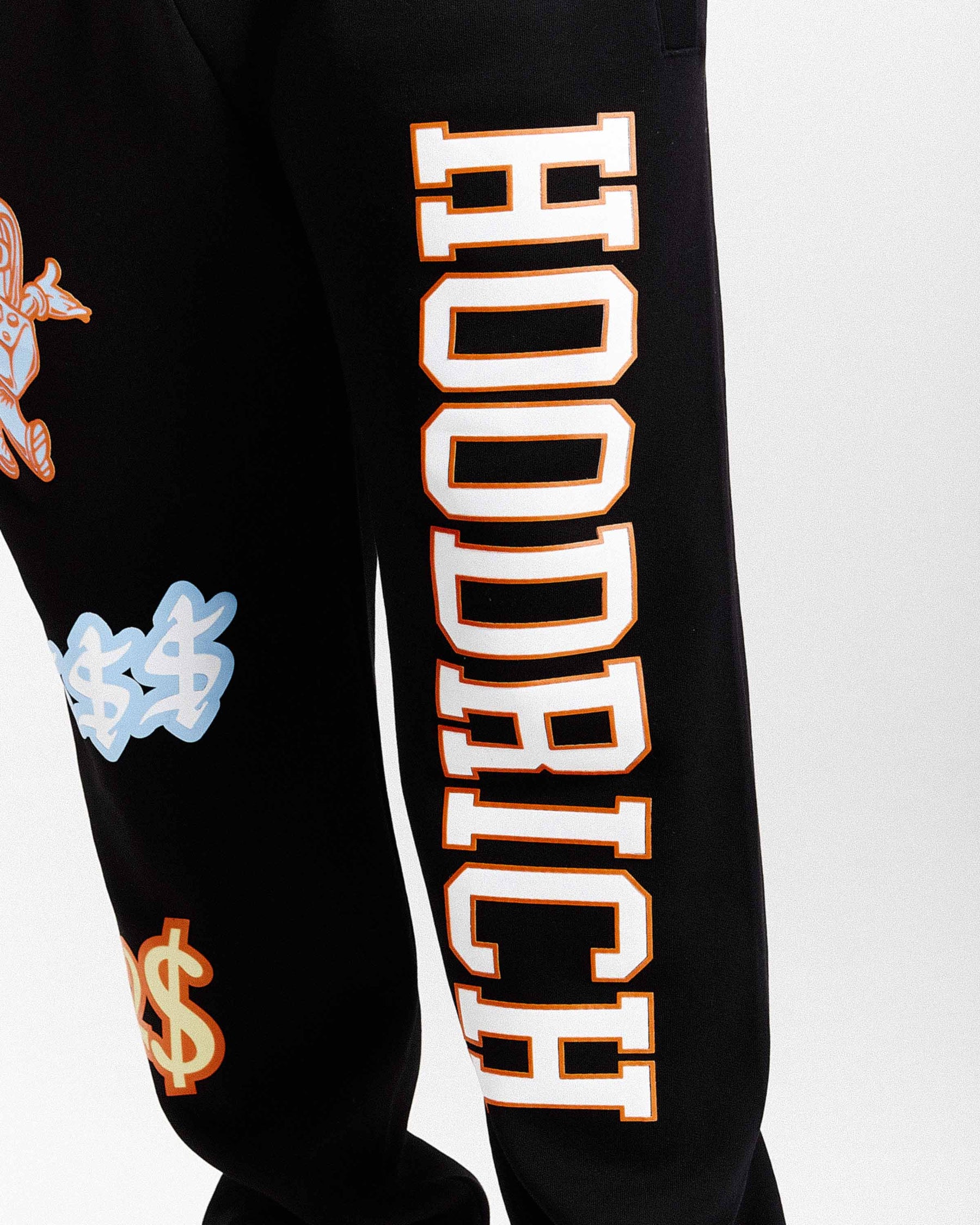 Loony Oversized Joggers - Black/White