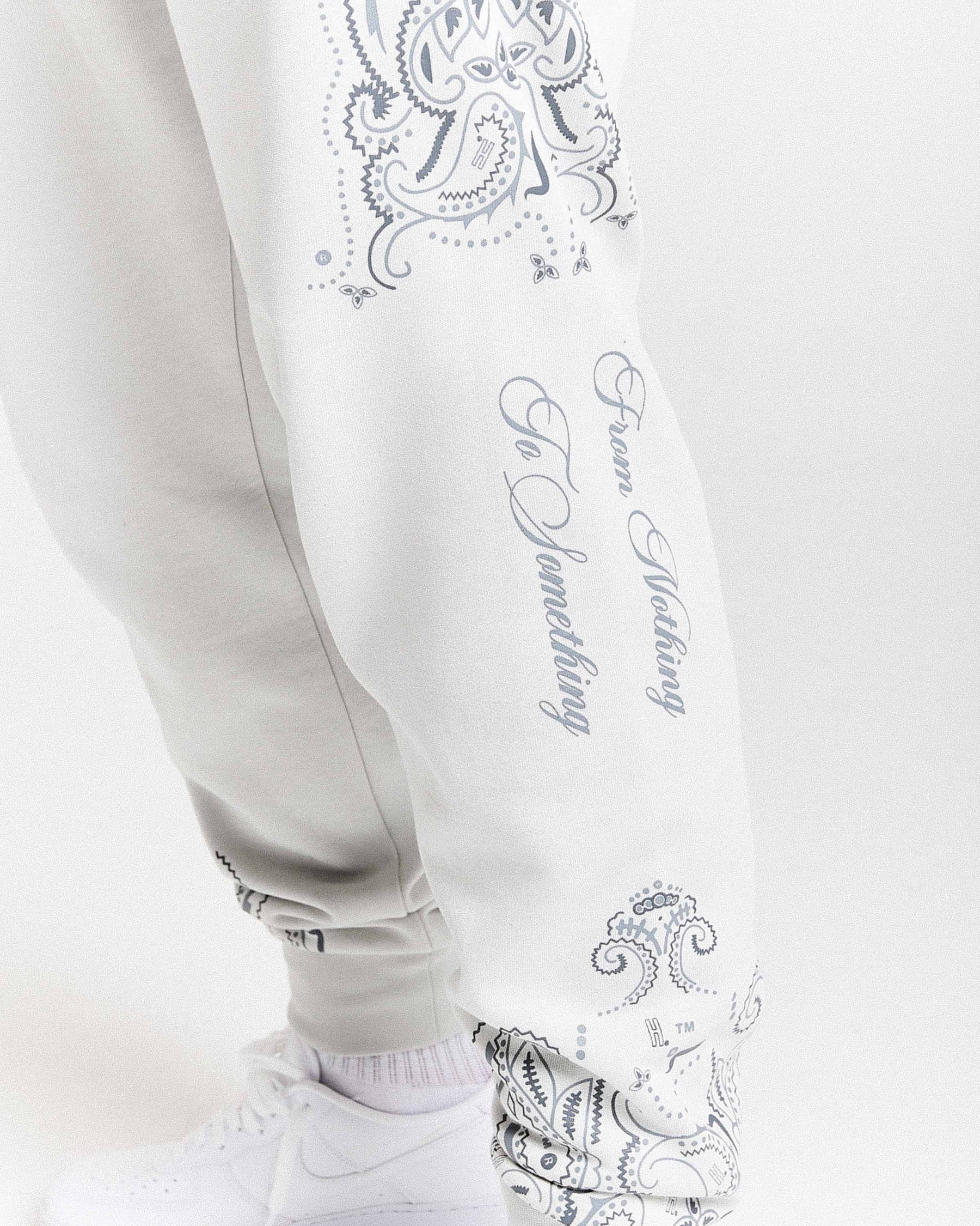 Motif Joggers - Light Grey/Black