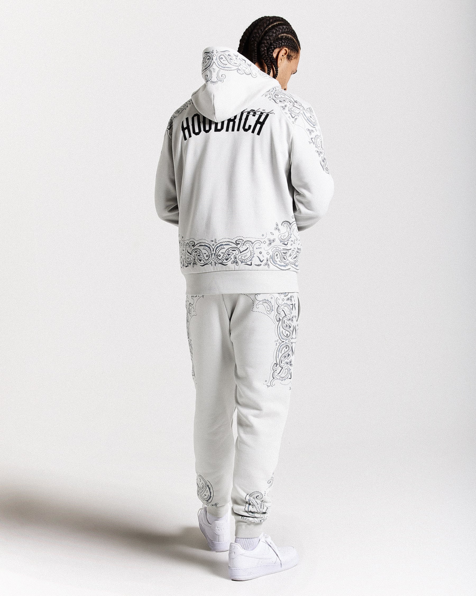 Motif Joggers - Light Grey/Black