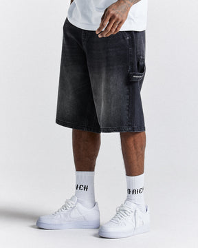 H Galaxy Denim Short - Black