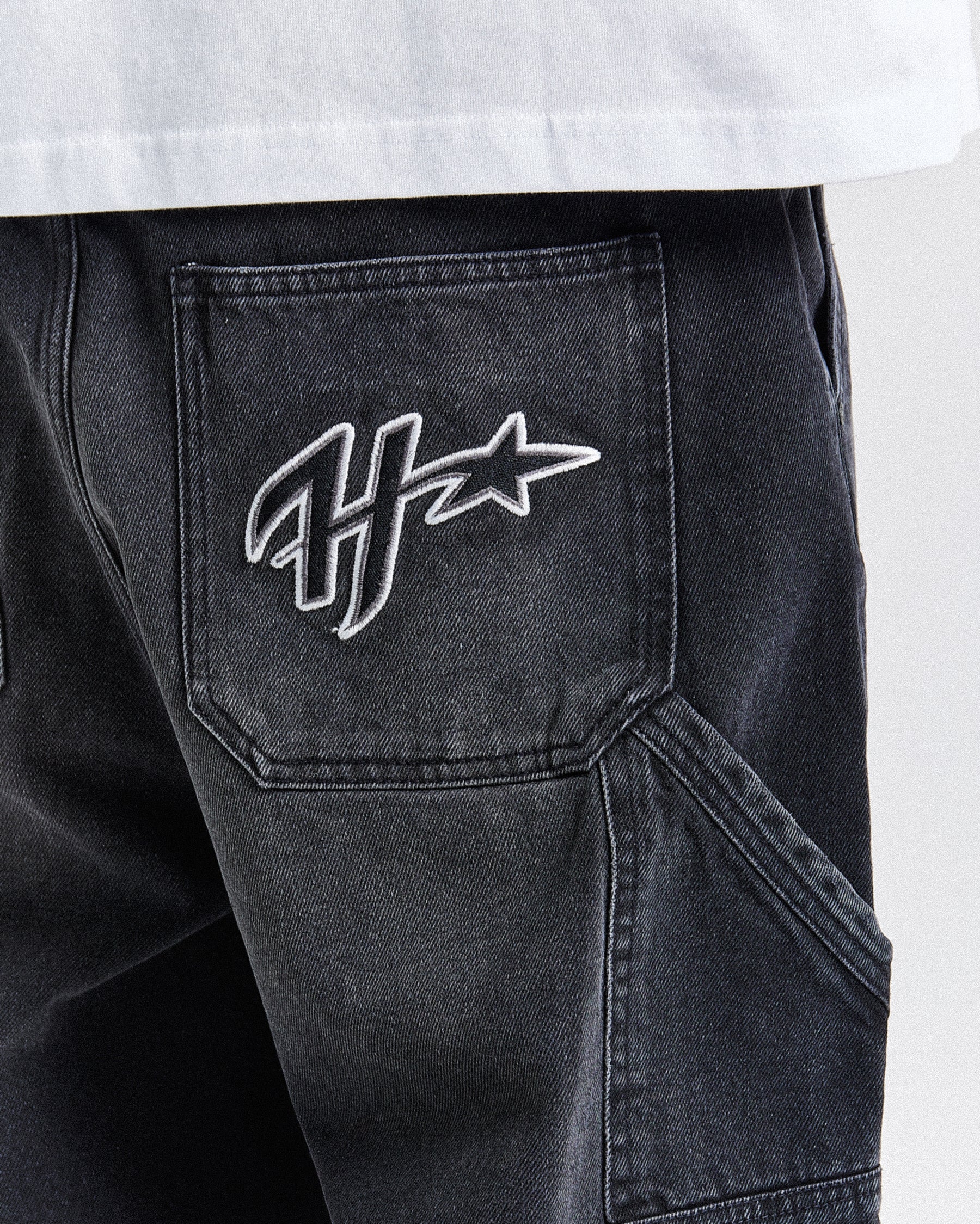 H Galaxy Denim Short - Black