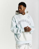 Inkline Oversized Hoodie - Grey/White