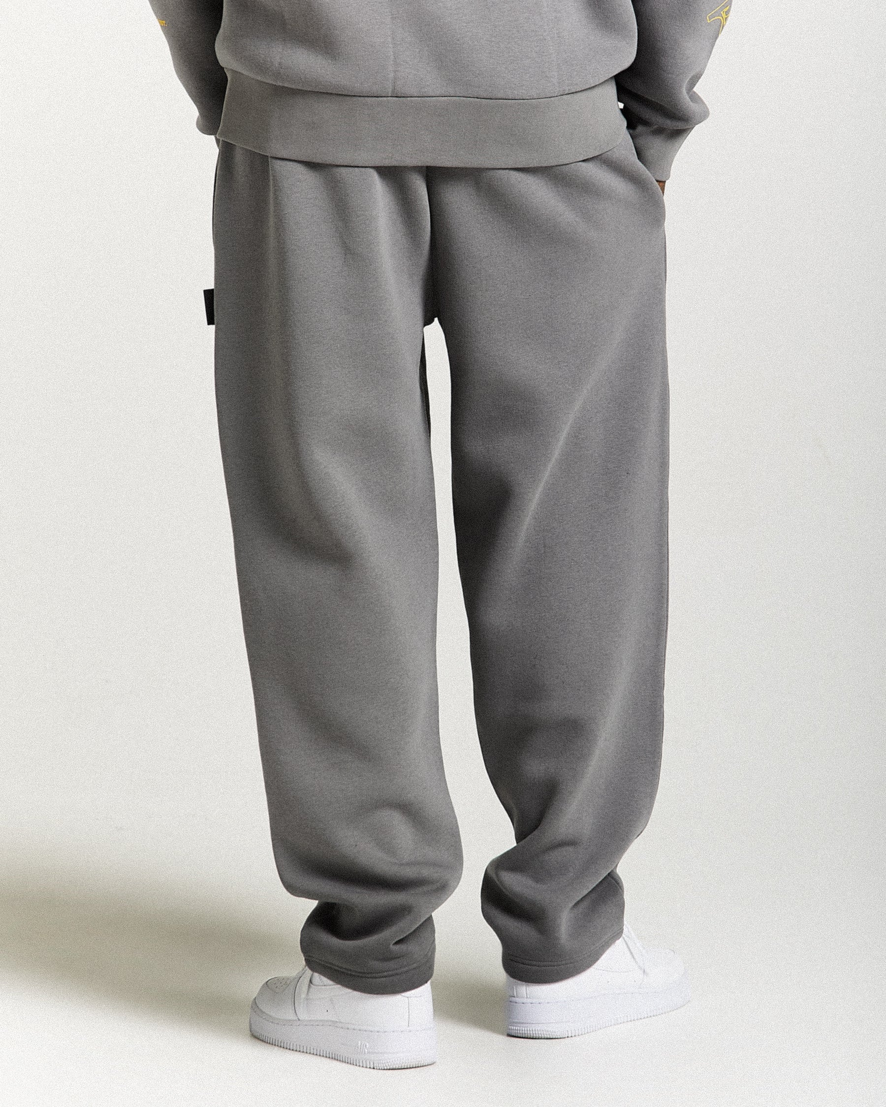 Stamp Tour Oversized Joggers - Grey/Black/Yellow