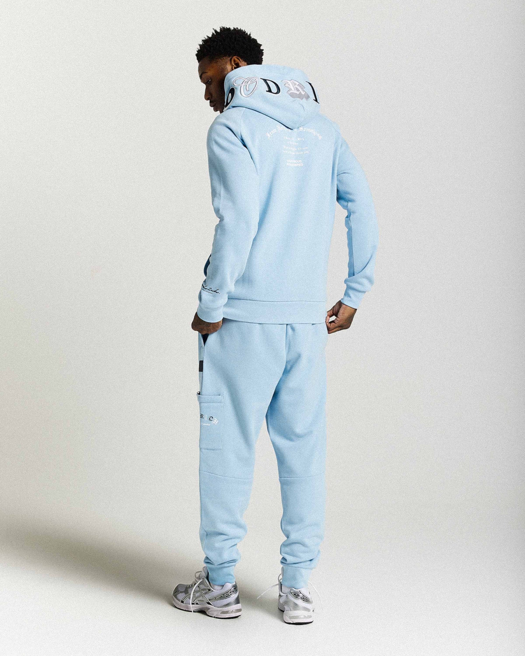 Heat Joggers - Blue/White