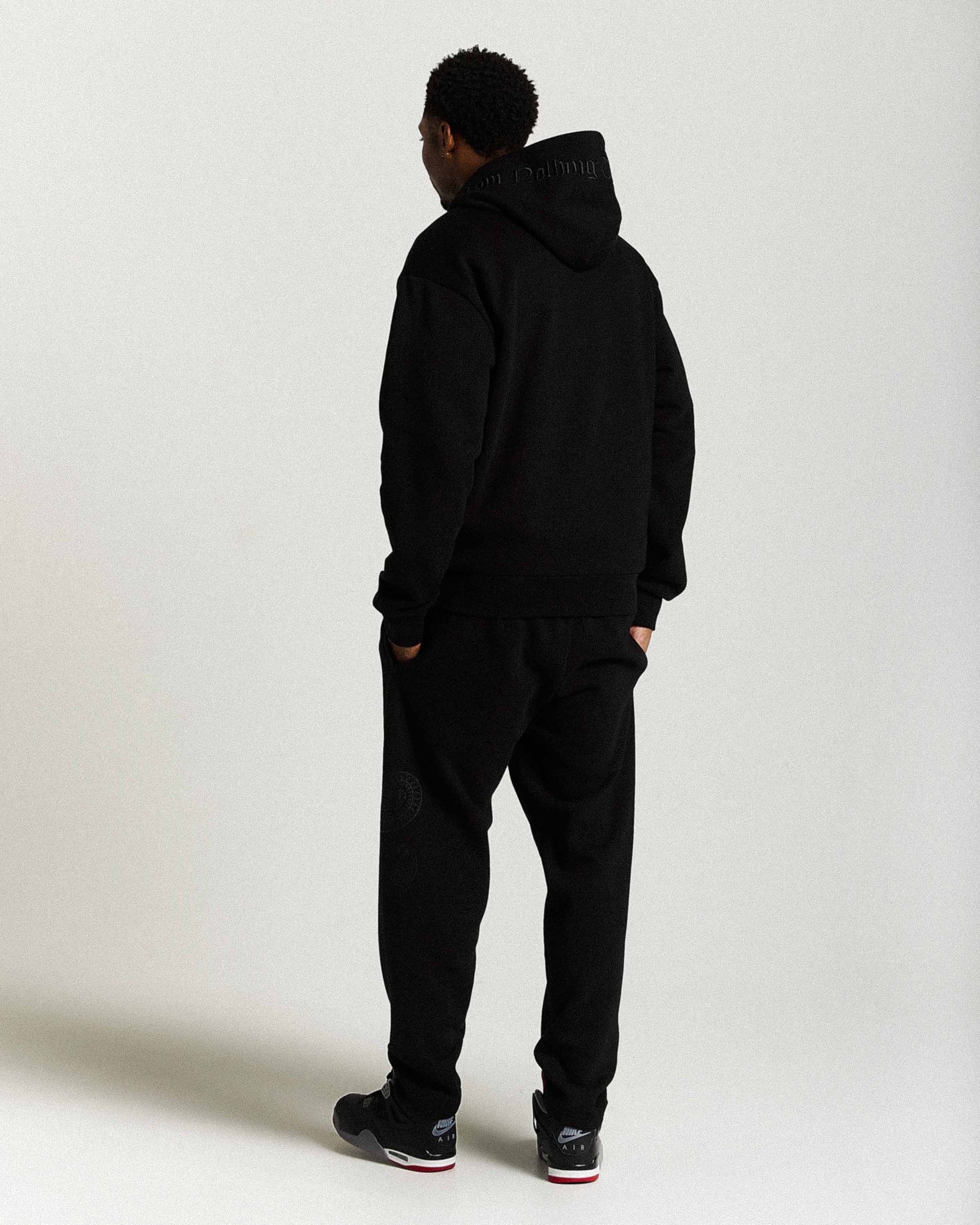 Inkline Oversized Zip Hoodie - Black