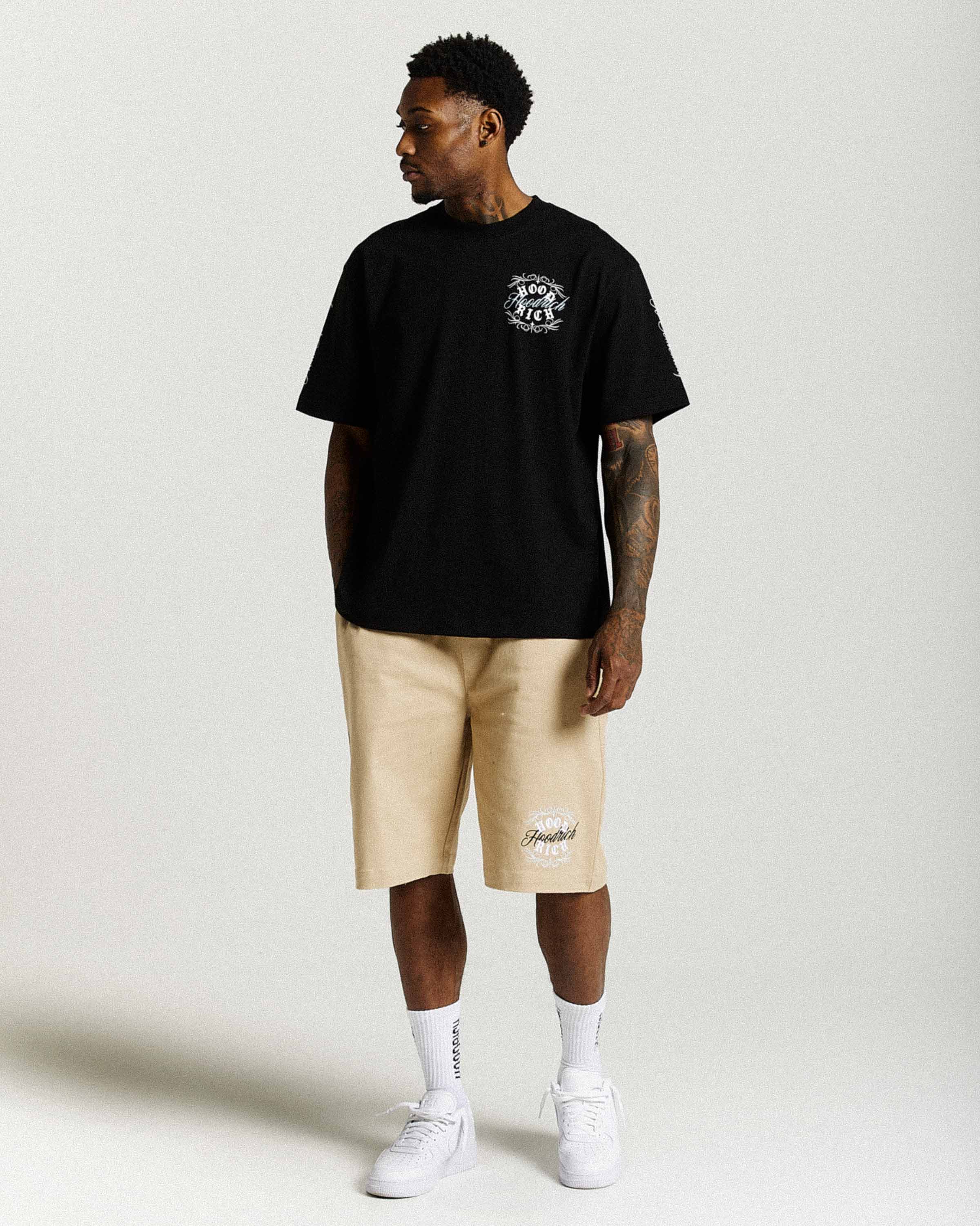 Rito Oversized T-Shirt - Black/White/Blue