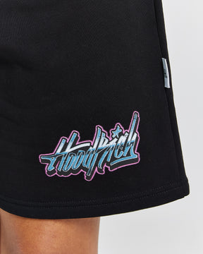 Erupt Sweatshorts - Black/Pinks