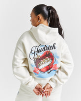 Grillz Oversized Hoodie - White/Red/Blue